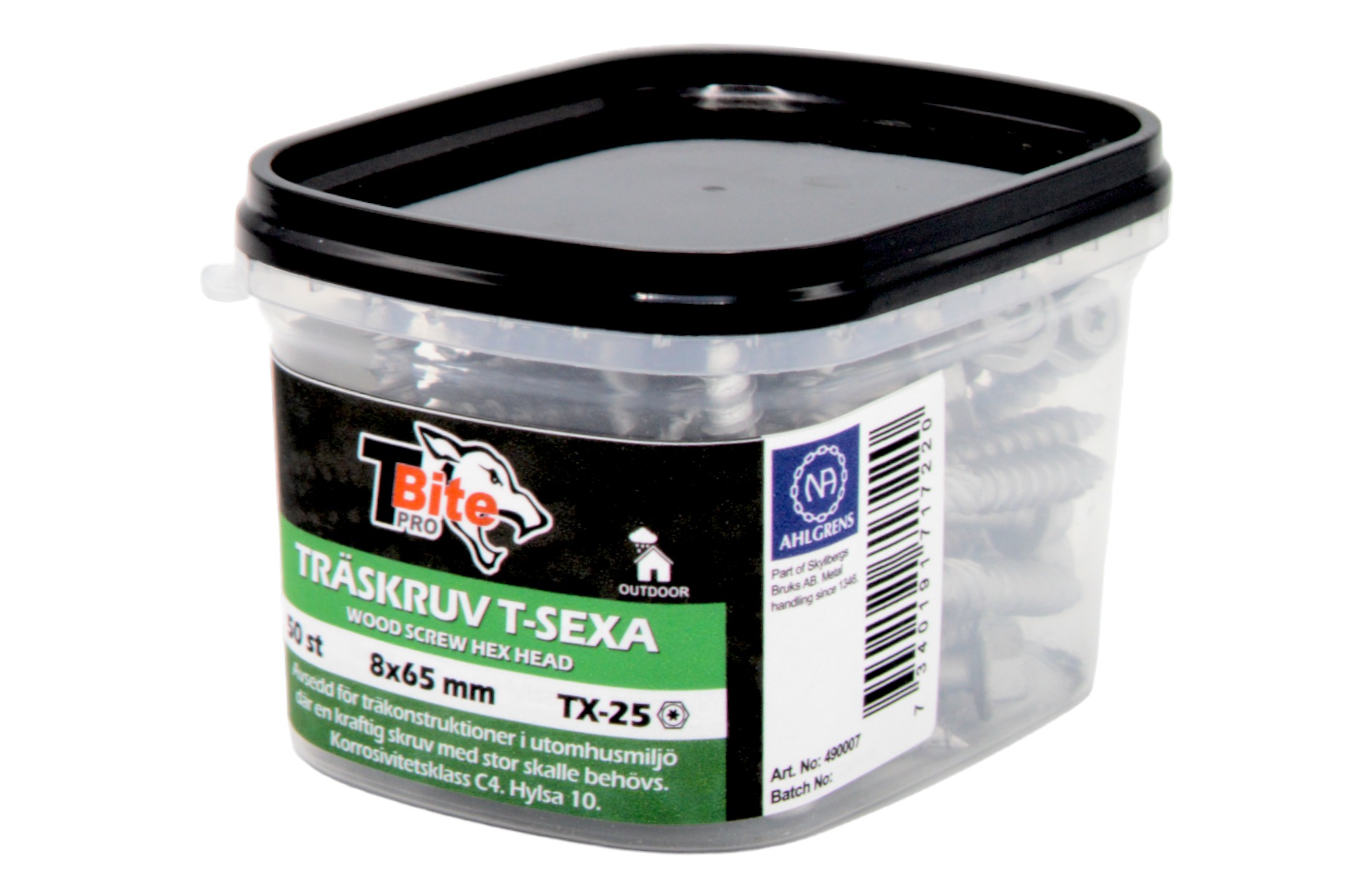 Träskruv T-sexa C4 6x75 mm